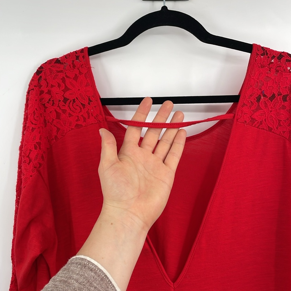 Torrid Red Knit Top - Picture 6 of 9